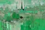 Placeholder: A mint colored noisy metropolis painted by Claude Monet
