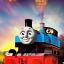 Placeholder: Thomas the Tank Engine in a Saturday Night Fever dream movie poster