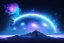 Placeholder: cosmos, ufo blue metallic, sky stars, sky blue light, light