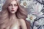 Placeholder: femme long cheveux blond blancs yeux bleus , 8k resolution, flower magnolia lotus rose, beautiful portrait, 8k resolution, flower head and body, beautiful