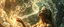 Placeholder: quantum vuvuzela greek god gandalf as a young woman floating transparent shiny slug notes in the weirder universe dna spiral sacred geometry