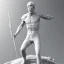 Placeholder: white greek marble stature of harrison ford, full body, photo realistic, hight definition, 8k