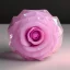 Placeholder: Pink transparent Crystal Rose Bouquet Flower