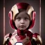 Placeholder: a little girl looking like iron man and a lot of red liquid around her, steam punk, scary, horror, realistic, made in octane, cinematic, ultra-realistic, extremely detailed octane rendering, 8K, VRAY Super Real ar 2:3, dof photorealistic futuristic 50mm lens hard lighting dark gray tintype photograph, realistic lighting, sephia colors