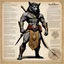 Placeholder: character concept sheet with AD&D statistics and characteristics, [high res photo by Ray Harryhausen for Mahābhārata module B3] a character of Pāṇḍavas class of King: Bhima — Son of Vāyu, the Wind God Epithets: Vṛkodara (“wolf-bellied”), Bhimasena Qualities: Symbol of physical strength, courage, and loyalty. Fiercely protective of his brothers and Draupadi. Tremendous appetite (both for food and battle). Direct, passionate, occasionally impulsive. Symbolic trait: The force of action and energy —