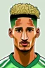 Placeholder: William Saliba French football player ,cartoon 2d