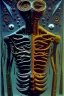 Placeholder: An emaciated figure prowls in a dark room Max Ernst