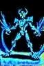 Placeholder: A new space creature from Ben 10 cartoon. Strong and graceful. Advanced metal. Magical power, precise detail and intense power