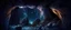 Placeholder: rocky cave . rocky cliff, carved into the rock, galaxy, infinity, space.