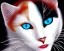 Placeholder: White catwoman,lije turkish van dat, goddess, trippy, eyes different colored