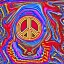 Placeholder: PEACE electric guitar PEACE psychedelic hippie trippy acid LSD PEACE GUITAR peacesign HIPPIE FLAG JIMI HENDRIX