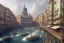 Placeholder: Train+Elevated Train pass+trains+ corner building on sea+riomaggiore+genoa street+turin+Italian medieval town+Italian city+alphonse mucha, greg rutkowski,matte painting, cryengine, hyper detailed, felix kelly, fantasy art, seb mckinnon