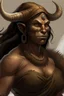 Placeholder: minotaur woman inuit brown