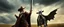 Placeholder: Gandalf cowboy vs Batman as a cow, movie poster