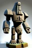 Placeholder: moai easter island golem robot with arms