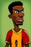 Placeholder: Vincent Abu Bakr Footballer cartoon 2d