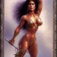 Placeholder: salma hayek dnd bodybuilder by gerald brom luis royo