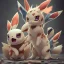 Placeholder: eevee,pokemon, horror, scary, disturbing, 4k, insane details, hyper realistic,