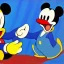 Placeholder: ghosts of donald duck and mickey mouse by picasso