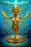Placeholder: Golden Atlantis and 3I/Atlas; a surreal mashup inspired by Max Ernst, René Magritte, and Leonora Carrington