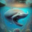 Placeholder: underwater ocean scene with whale, fish, coral reef reflected in pupil of eye by naoto hattori, mihai criste, sara arasteh, gregory grie, salvador dali, intricate, elegant, highly detailed, centered, digital painting, artstation, concept art, smooth, sharp focus, illustration, artgerm,