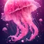 Placeholder: pink sparkles in jellyfish art style