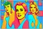 Placeholder: pop art pixels 1000 images cool degen mfer trade - retreat - strategise - repeat