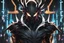Placeholder: Miles in 8k solo leveling shadow artstyle, Crystal and Symbiote them, neon effect , dragon tattoos, close picture, full body, apocalypse, intricate details, highly detailed, high details, detailed portrait, masterpiece,ultra detailed, ultra quality
