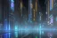 Placeholder: atmospheric, night, city, dark, rain, high level of detail, high definition, blue neon, futuristic, blender 3d