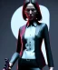 Placeholder: Female John wick, full body, bokeh