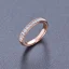 Placeholder: delicate thin ring with diamond dust, twisted band, rose gold, thin ring