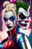 Placeholder: Harley Quinn and joker, high delicate defined details, beautiful, atmospheric, matte, 3 d 8 k octane rendered, sharp focus, illustration, high detail, ultra realistic, highly saturated colors