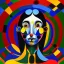 Placeholder: portrait of a woman joan miro style