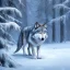 Placeholder: Wolf, ice, blue, forest, snow, beautiful, masterpiece, expert, 8K, hyperrealism, sharp focus, cinematic lighting