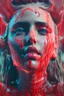 Placeholder: Photoreal gorgeous shot of a goth female, darkred slime, 8k, high detail, smooth render, unreal engine 5, cinema 4d, HDR, dust effect, vivid colors