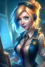 Placeholder: Lux (from LOL) as an IT professional