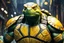 Placeholder: Michelangelo in 8k live anime artstyle, Turtles, yellow custom, TMNT them , dynamic pose, intricate details, highly detailed, high details, detailed portrait, masterpiece,ultra detailed, ultra quality