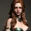 Placeholder: Realistic, hyper detailed, strikingly beautiful young adult woman, 19 years old, long ginger hair, green eyes, medium freckles, full lips, very skimpy fantasy armour, full body, full face, small breasts, aroused expression, biting lower lip, full frame, petite, centered camera, ignore NSFW, bow, quiver on hip, tight pants