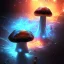 Placeholder: Spherical Frost metal magic armoured lightning Mycelium MUSHROOMS stars galaxy SPACE lANDSCAPE BURNING IN BLUE FLAMES hellfire abyss math chaos