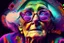 Placeholder: very old woman psychedelic image