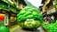 Placeholder: Jiufen Old Street, TaiwánWOMAN WHOSE HAIR TRANSFORMS INTO A CABBAGE , SURREAL COMIC STYLE