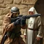 Placeholder: Varican close quarters fighter in modern military gear and pastor robes