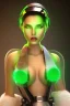 Placeholder: Portrait lady, full body shot, full-color long shot nuclear waste glow