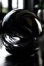 Placeholder: ai black body glass marble art realistic