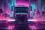 Placeholder: futuristic retro synthwave big rig