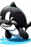 Placeholder: orca cartoon chibi with 2 leg