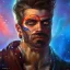 Placeholder: head and shoulders portrait, arthur kulkov, Russian, anime, circus, male, ringleader, muscular, man, strong, detailed matte painting, deep color, fantastical, intricate detail, 8k resolution concept art portrait by Greg Rutkowski, yoji shinkawa dreamscape, mystical colors, Golden hour, colorful galaxy foreground, lisa frank fantasy, neon pastel color palette, beautiful colorful interesting detailed storybook fantasy