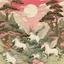 Placeholder: A light pink magical realm filled with winged unicorns painted by Utagawa Hiroshige