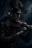 Placeholder: dark Violinist, man, fantasy