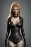 Placeholder: Kim Basinger in black leather, evil, busty, cleavage, curvy, angry, happy, stern look. character design by cory loftis, fenghua zhong, ryohei hase, ismail inceoglu and ruan jia. unreal engine 5, artistic lighting, highly detailed, photorealistic, fantasy